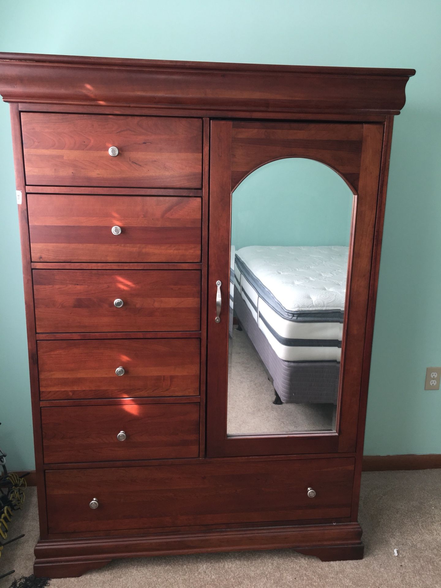 MasterCraft Collection Wardrobe Armoire in Cherry