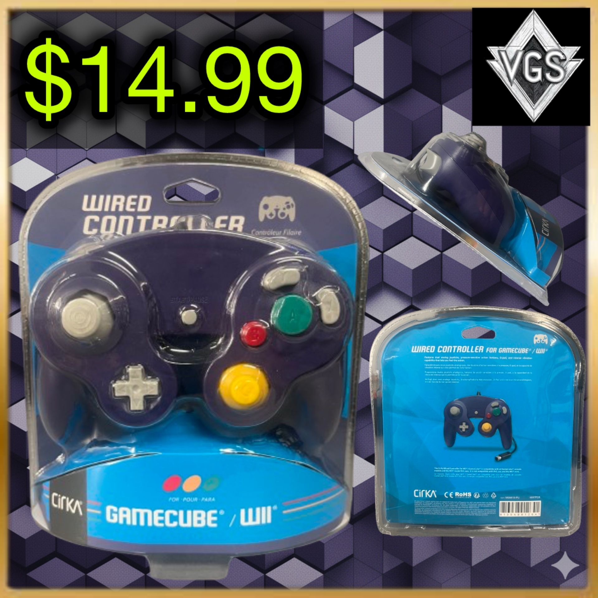 *CIB* Cirka Wired Controller – GameCube / Wii