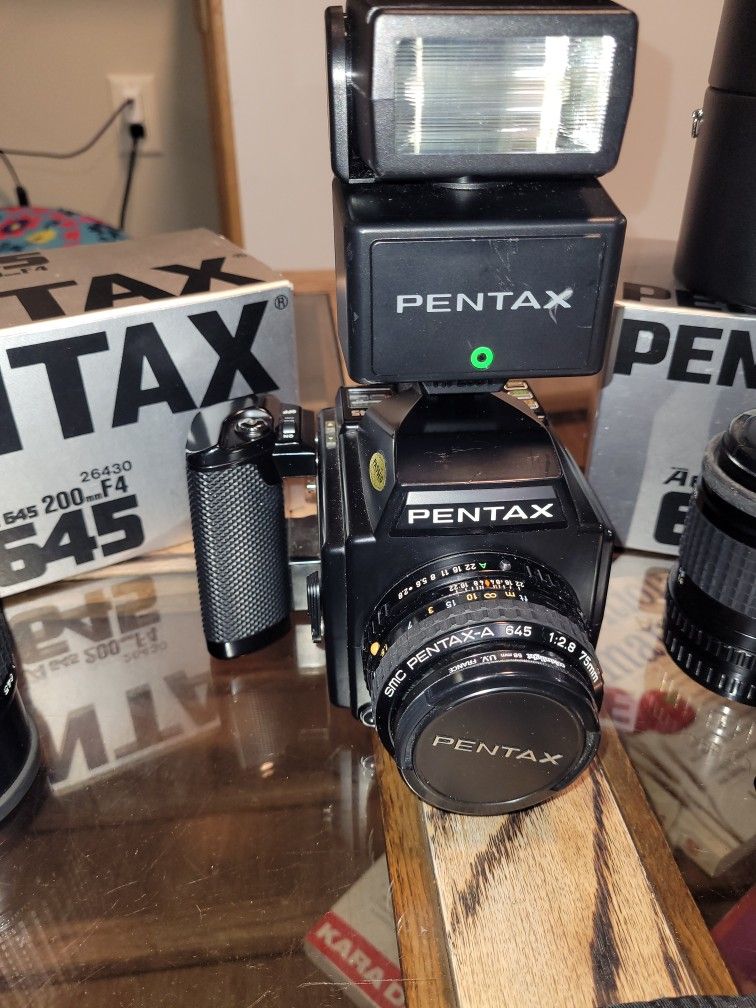 Pentax 645 And A Bunch Of Accessories
