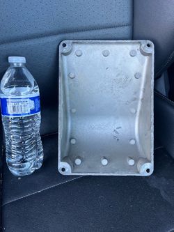 Electrical-Aluminum Conduit Enclosure Box Cover, Model: 10CB3500, In Very Good Condition by Baldor-Reliance. Approx. Dimensions: 8 x 6 x 4 inches.