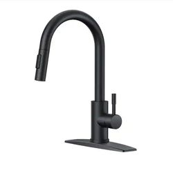 ANZA
Single Handle Pull Down Sprayer Kitchen Faucet with 15.27 in. 360° Spout Swivel in Black