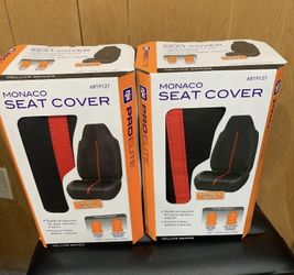 Set Of 2 Brand New Universal Faux Leather Seat Covers