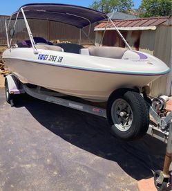 1997 Yamaha Exciter 220 Twin Jet Boat with Galvanized Trailer