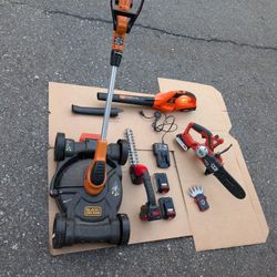 Black& Decker Battery Operated Weed Wacker Combo Package