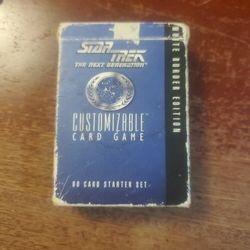 Star Trek The Next Generation Card Game.