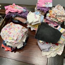 Lot of 56 PCs of girls clothes