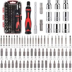 73 Piece Magnetic Ratchet Wrench and Screwdriver Set