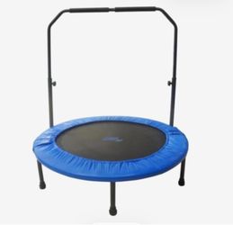 Upper Bounce Mini Foldable Trampoline w/ Handrail – Never Used