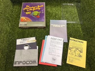 Infocom Hitchhiker's Guide to the Galaxy Atari 400/800/XL/XE 5.25" Disk Big Box