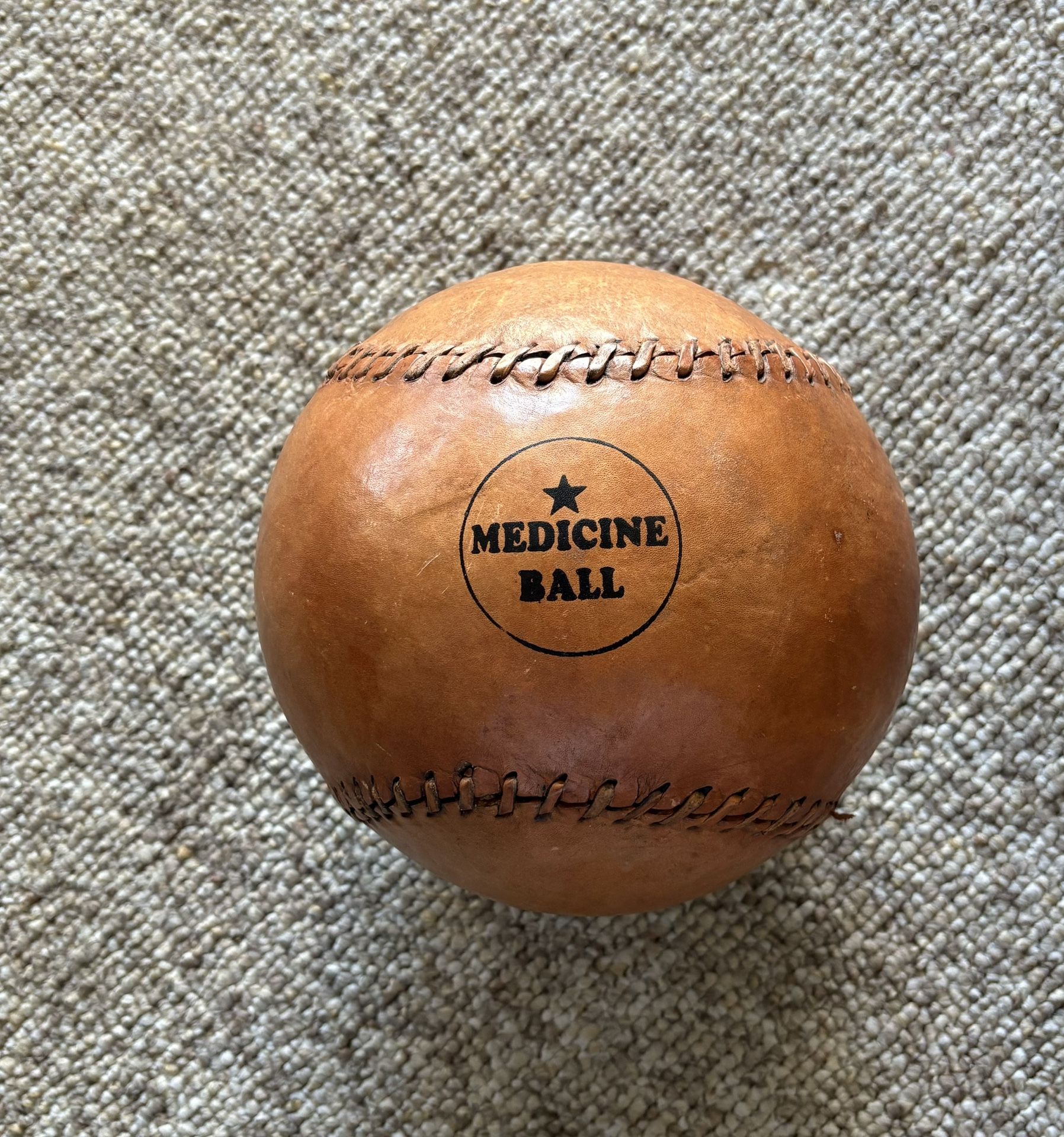Medicine Ball Vintage Leather Very Rare