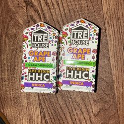 Tre House 1 Gram Cartridge Grape Ape