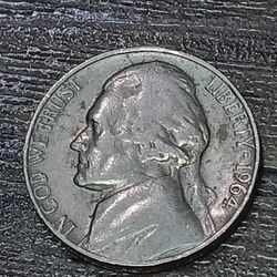 This One Is A Very Great Piece Extremely Nice (1964) Jefferson Nickel No Mint Mark IN COD We Trust 