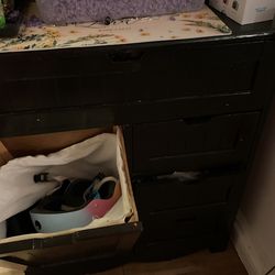 Dark Brown Cool 5 Drawer Dresser 