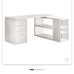 L Desk White