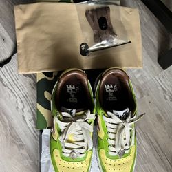 Men’s 7 Green BAPE Sneakers