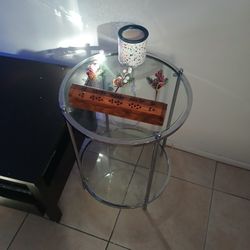 Glass Side Table 
