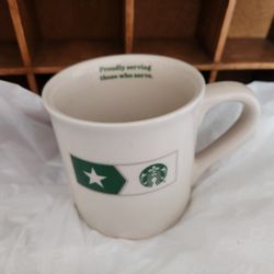 Starbucks Proudly Serving Those Who Serve Mug