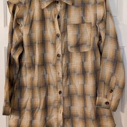 Women's Plaid Ruffle Top