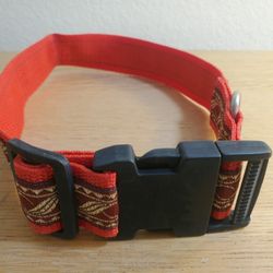 New Handmade Dog- or Cat  Collar, Adjustable from 5" Diameter, Snap-Closure