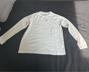 Retrofit Boxy Fit Long Sleeve Shirt Medium Oat New With Tags