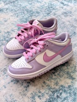 Nike Dunk Low Pastel Purple & Pink Sneakers 3.5 Youth (Girls/Boys)