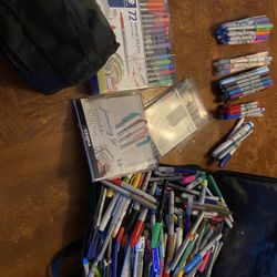 Lot Of Art Pens Markers Sharpie