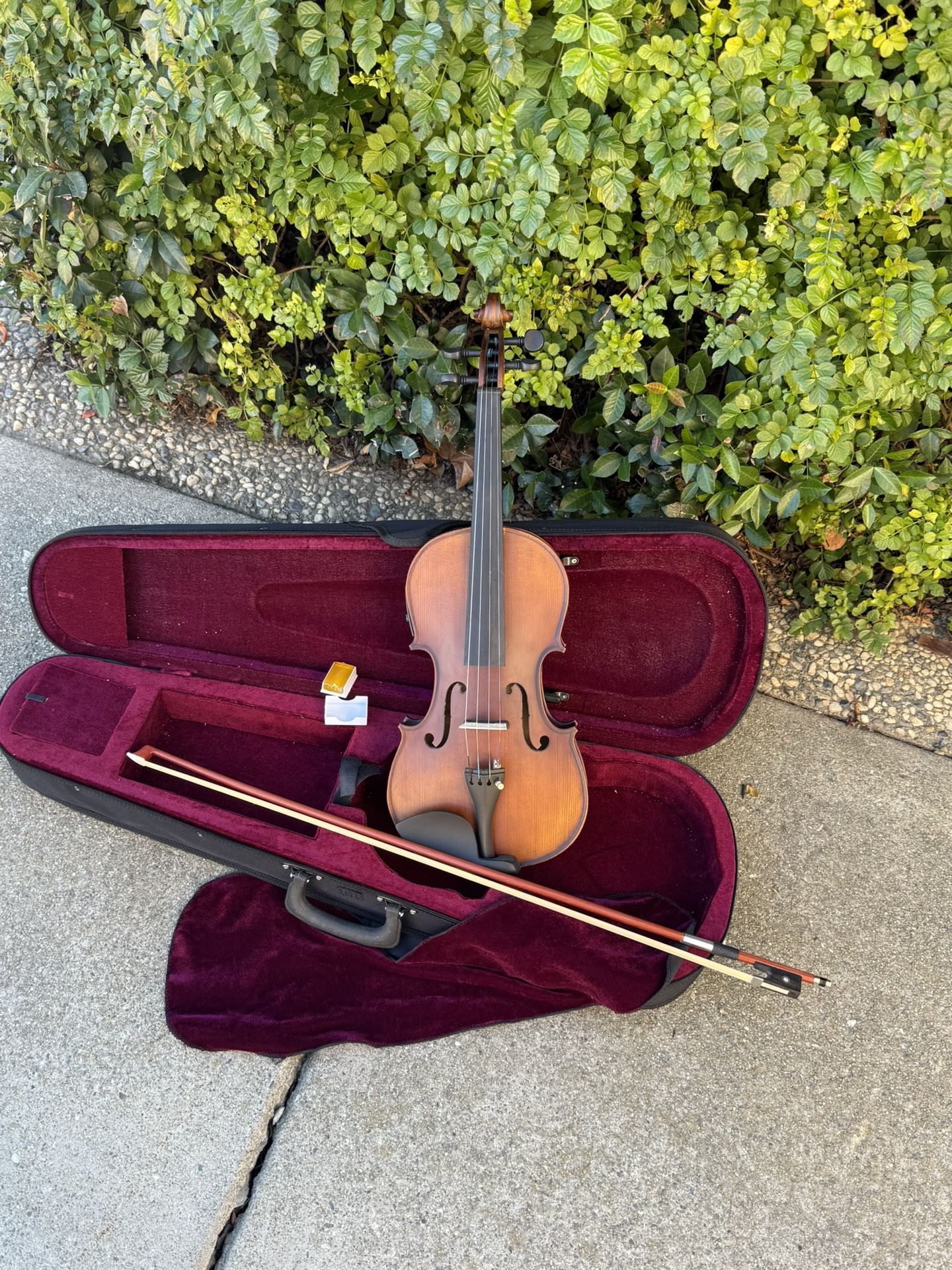 Electric Acoustic Violin π». Wooden. 4/4 Full Size New