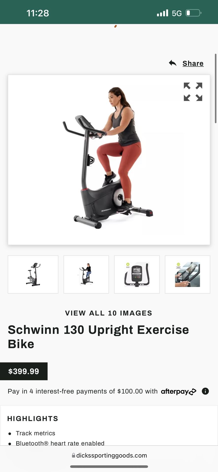 New in box, Schwinn 130 Upright Exercise Bike