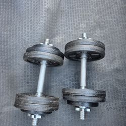 Adjustable 28lbs  Dumbells Weights 