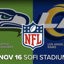 RAMS VS SEAHAWKS NFL GAME 11/16 1:05pm (4) TICKETS