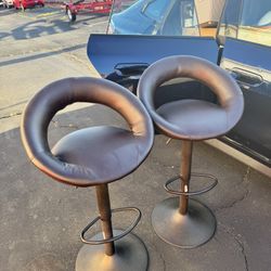 Modern Bar Stools (Set of 2) – Adjustable, Good Condition