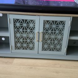 Gracie Oaks Gray TV Stand – Fits TVs up to 78”