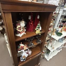 Vintage Bookshelf or Display Shelves with Lower Cabinet