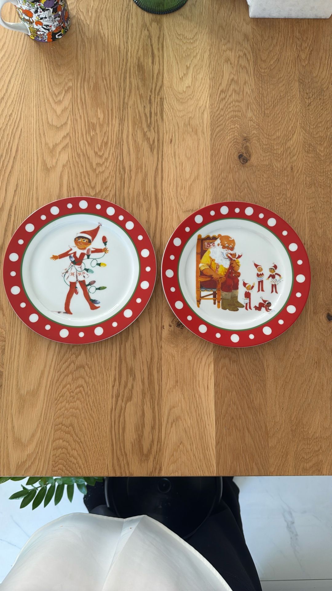 Elf On The Shelf Ceramic Plate Set 9” Pottery Barn