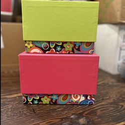 Six Stackable Gift Boxes