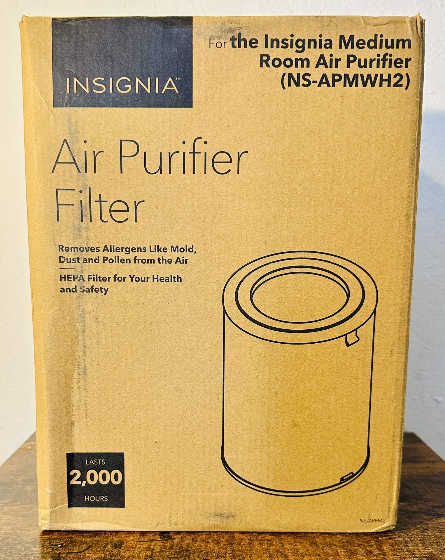 Replacement Filter for NS-APMWH2 Insignia 375 Sq. Ft. Air Purifier -