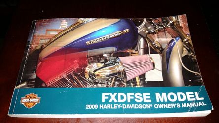 Harley Fatbob CVO Owners manual