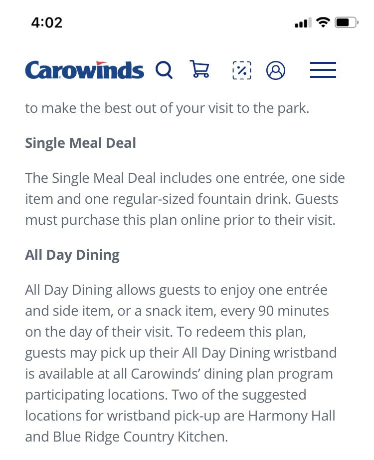 Carowinds Tickets (2)