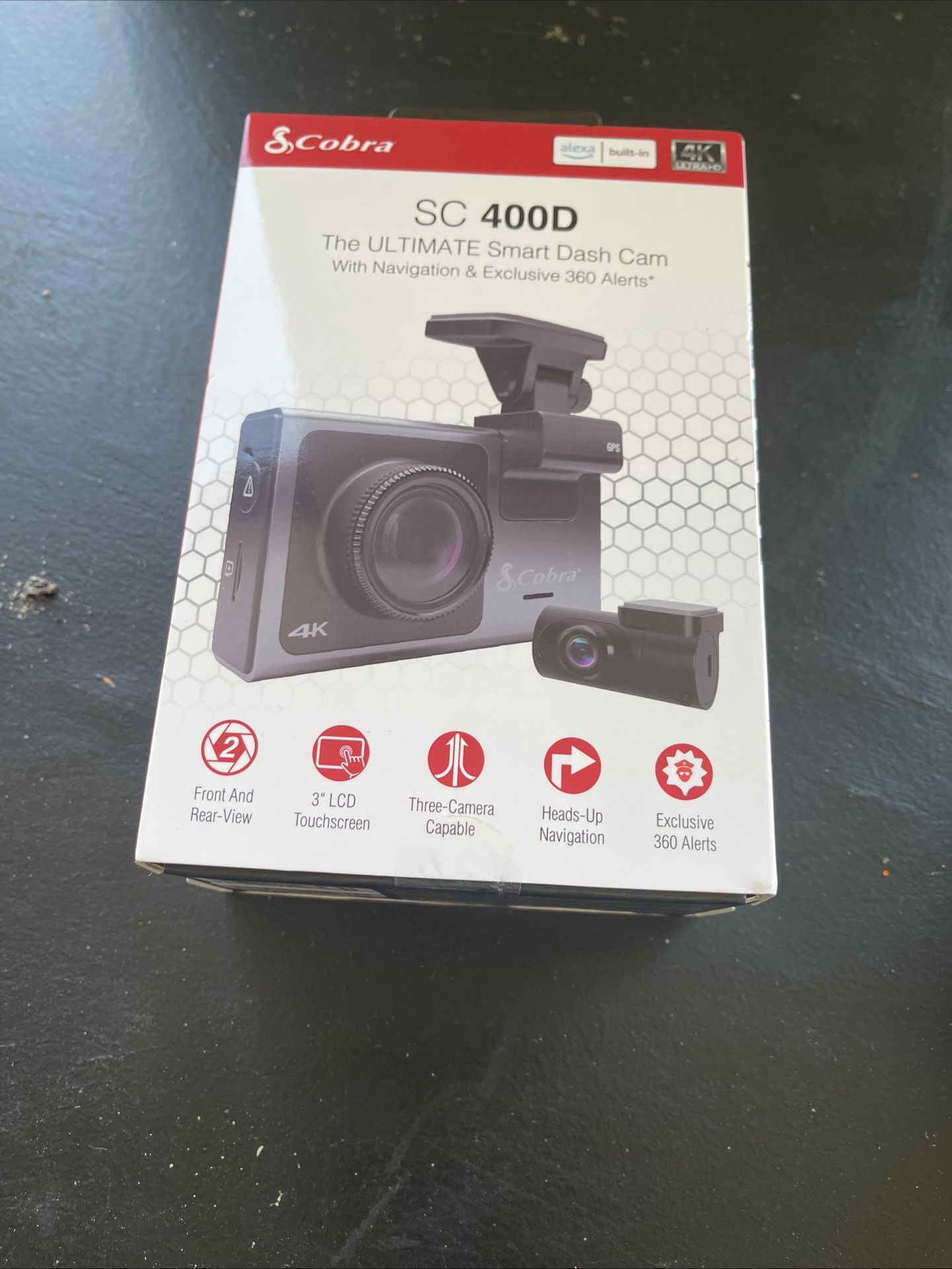 Cobra SC 400D Dash Cam with Front View Camera - Black