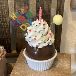 Fake Birthday Cupcake