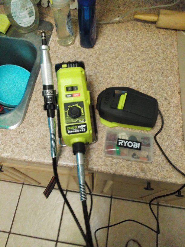Ryobi 18V ONE+ HP BRUSHLESS CORDLESS ROTARY TOOL & Foot Pedal Only