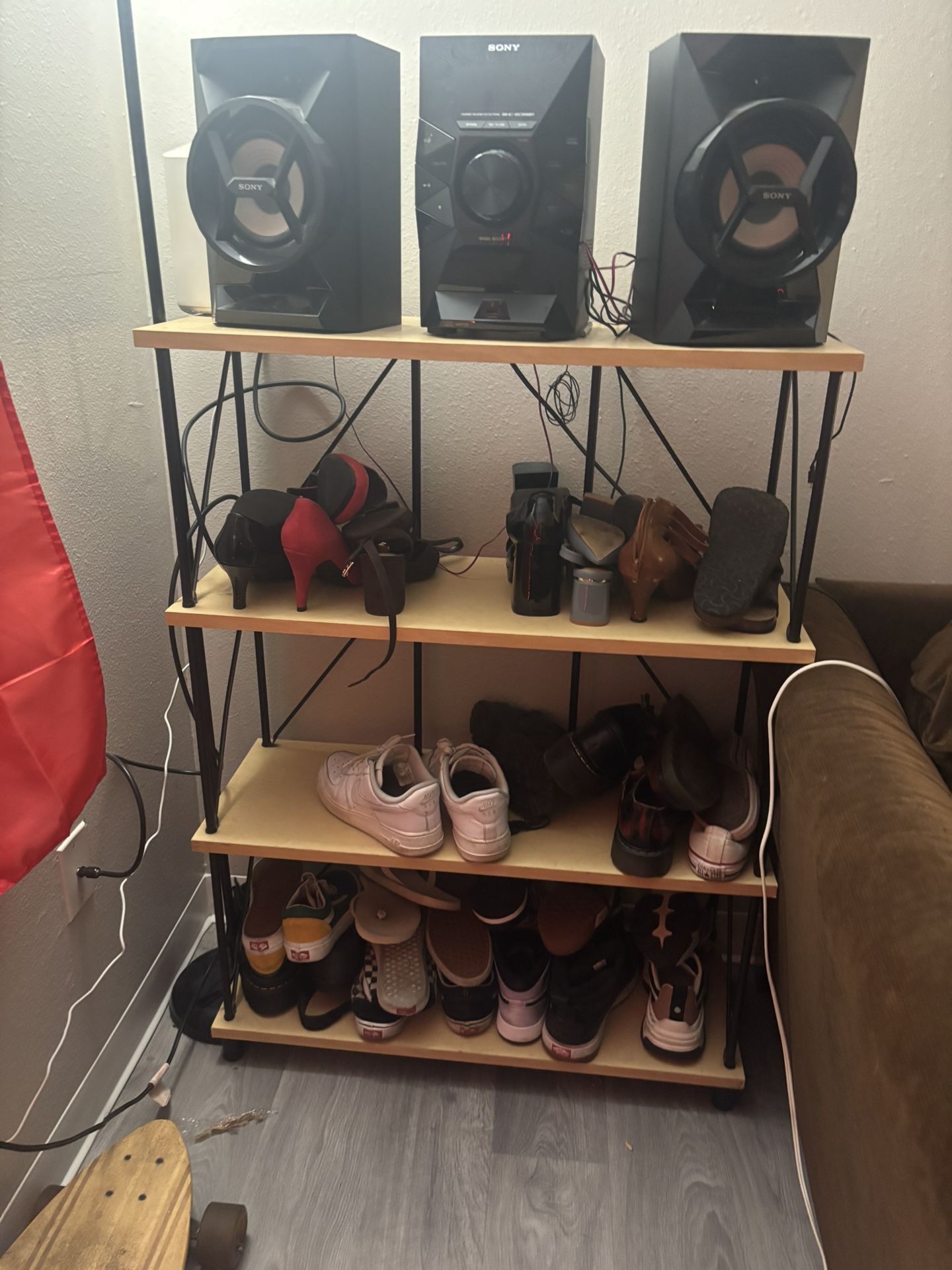 Mid century metal Shelf