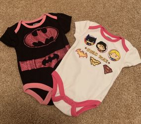 Justice League Baby Girl Onesies New