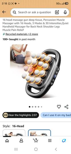 16-Head Massage Gun