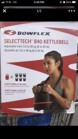 New Sealed Box Bowflex Adjustable Kettlebell from 3.6 to 40 lbs