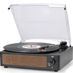 Vinyl Record Player with Speakers Vintage Turntable for Vinyl Records