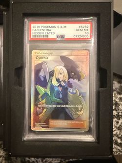 Cynthia Hidden Fates #SV82 PSA10