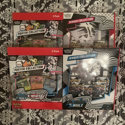 Black Bolt White Flare Binder/Poster Collection