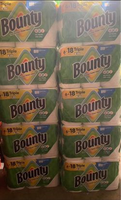 10 bag Bounty Paper Towels 6=18 Triple