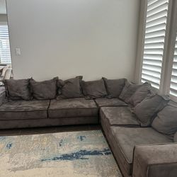 Brown Two Piece Sectional